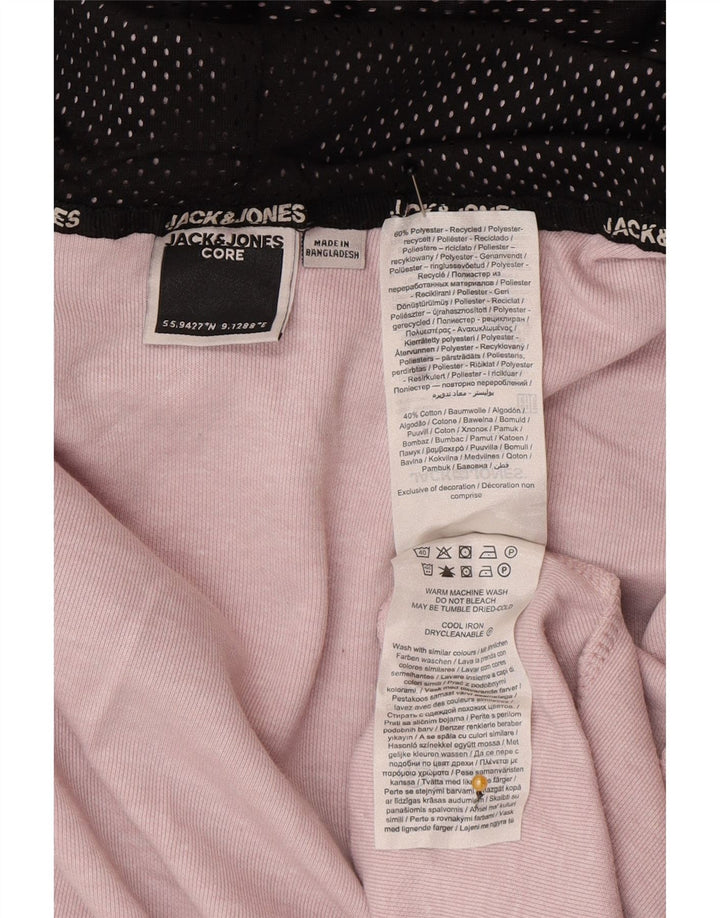 Suéter masculino com capuz e zíper Jack & Jones grande poliéster rosa