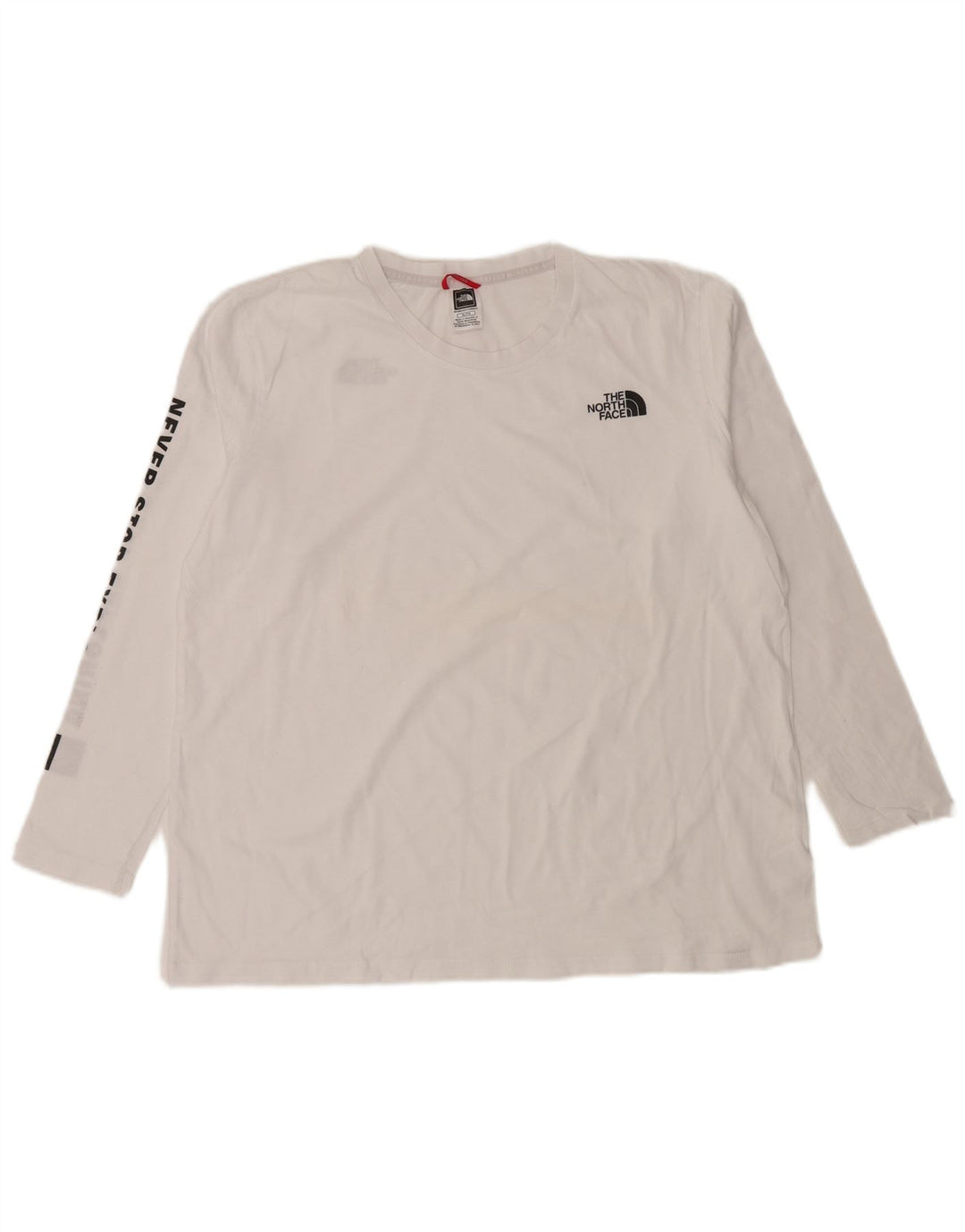 THE NORTH FACE Top gráfico feminino manga comprida UK 18 XL branco