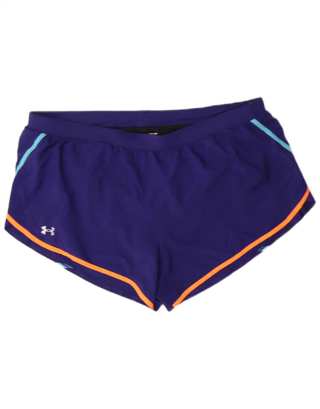 Shorts esportivos femininos Under ARMOUR Heat Gear UK 22 3XL azul marinho poliéster