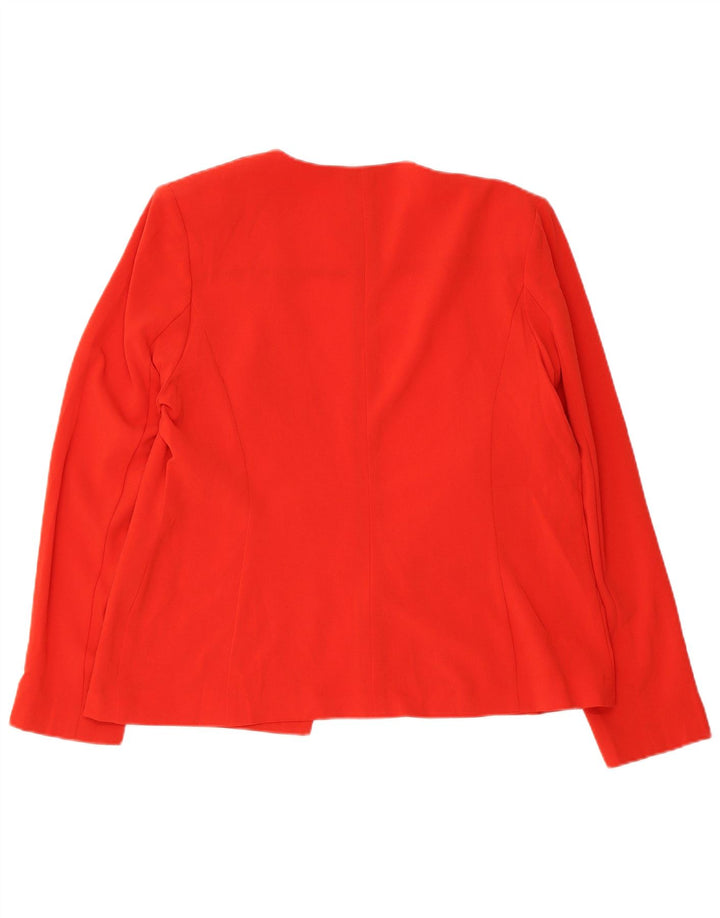 Jaqueta Blazer Feminina Marks & Spencer Reino Unido 16 Grande Poliéster Vermelho