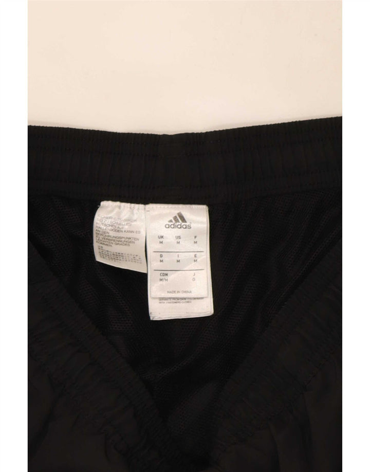 Calça de treino masculina Adidas Joggers médio preto colorblock poliéster