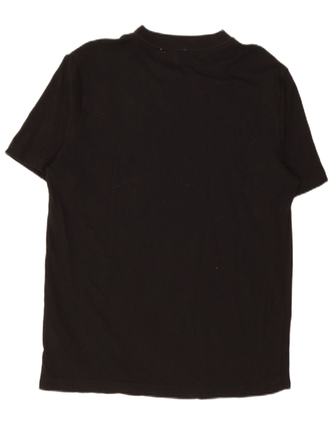Puma Mens Graphic T-Shirt Top Pequeno Algodão Preto