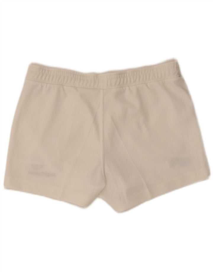 Shorts esportivos femininos Sergio Tacchini IT 50 XL poliéster branco