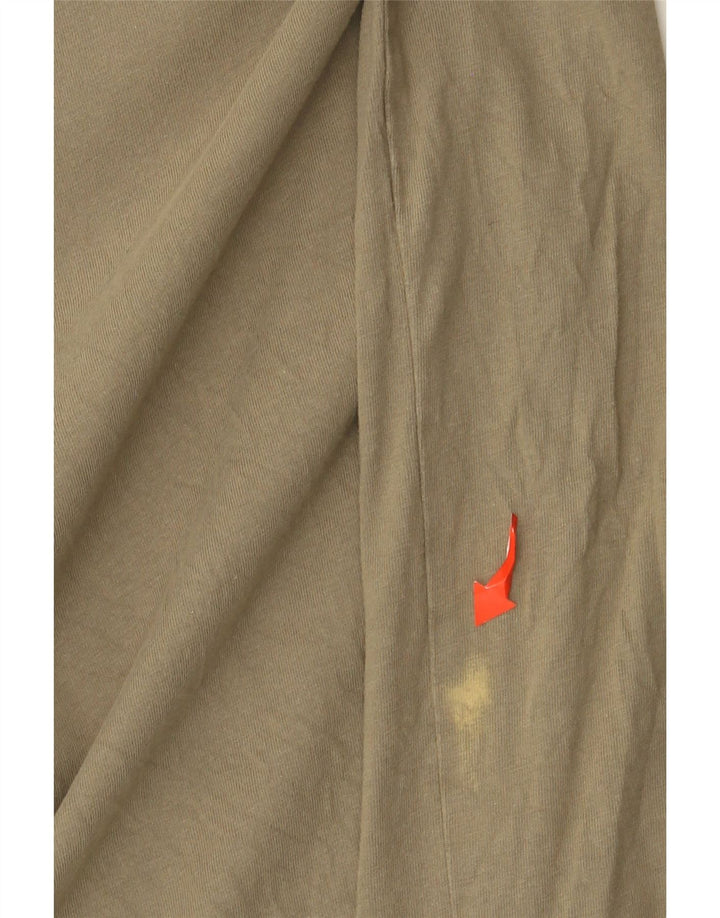 Camiseta masculina PUMA com estampa gráfica grande cáqui