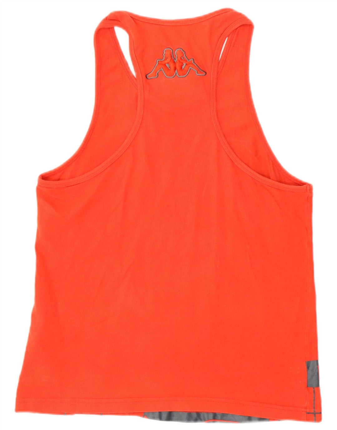 Top colete gráfico feminino Kappa UK 12 algodão vermelho médio