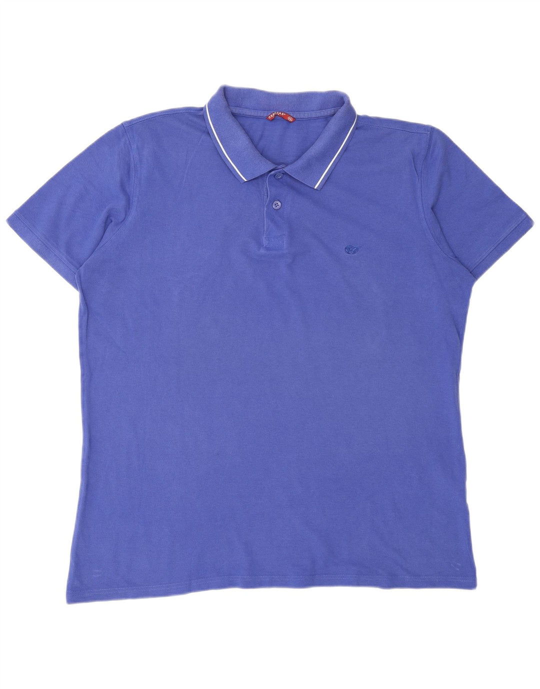 CARRERA Mens Polo Shirt 2XL Blue Cotton