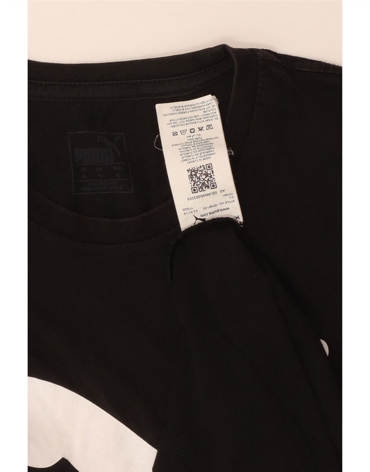 Camiseta masculina gráfica PUMA Top XL algodão preto