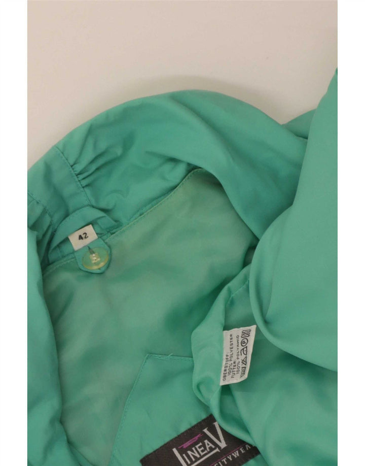 Jaqueta corta-vento superdimensionada feminina LINEAV IT 42 poliéster verde médio
