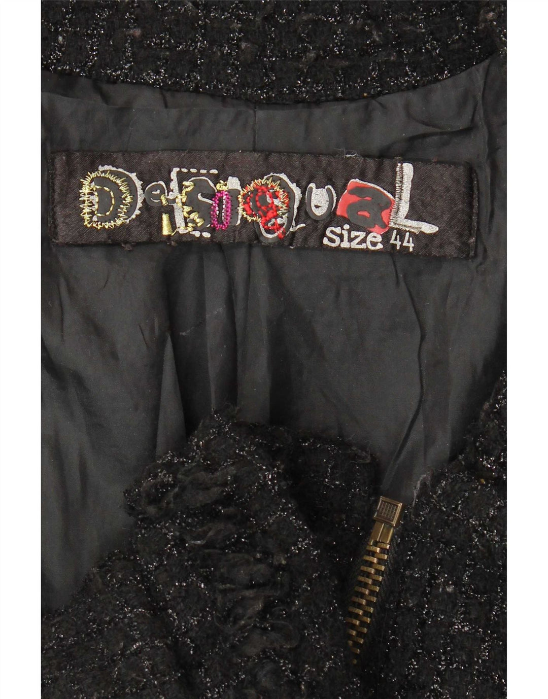 Jaqueta utilitária feminina Desigual EU 44 XL preta