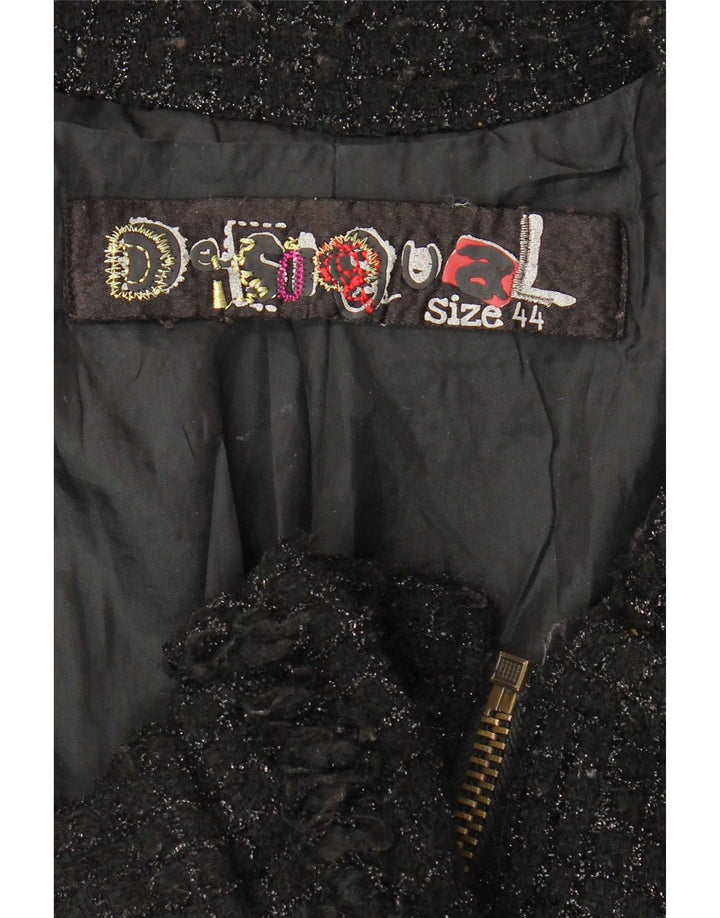 Jaqueta utilitária feminina Desigual EU 44 XL preta