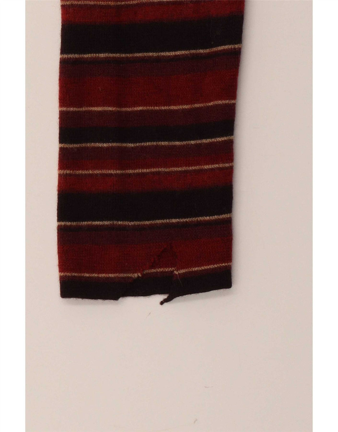 Suéter feminino Brooks Brothers com gola redonda Reino Unido 12 listrado vermelho médio