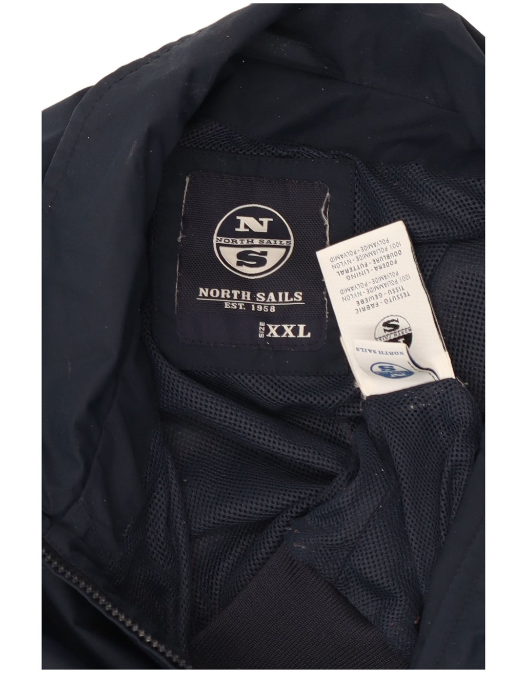 Jaqueta bomber masculina NORTH SAILS UK 44 2XL azul marinho nylon