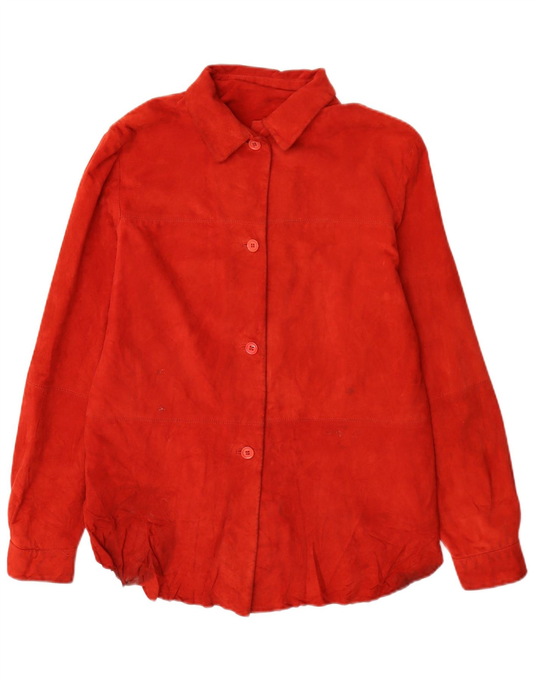 Camisa feminina de camurça Conbipel IT 44 couro vermelho médio
