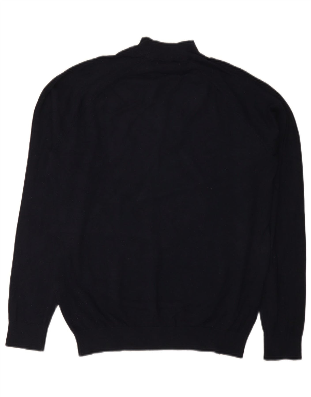 Zara Suéter masculino com gola tartaruga e viscose azul marinho pequeno