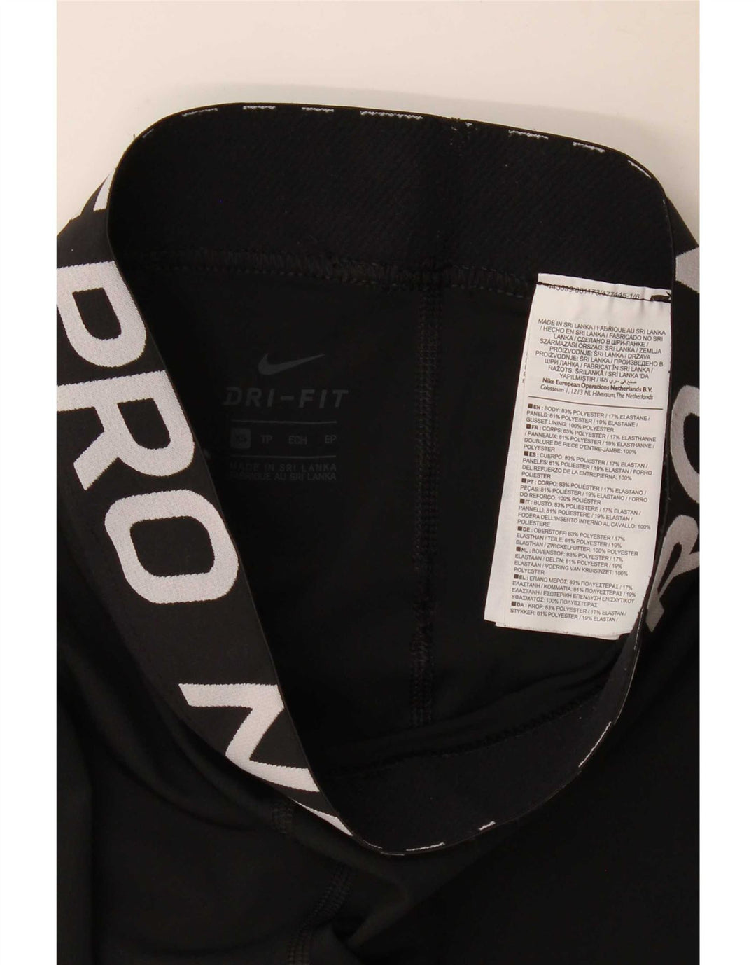 Leggings Nike Dri Fit Capri UK 6 XS Preto Poliéster