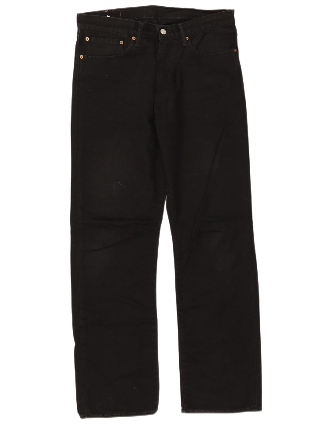 Calça jeans masculina Levi's 751 Straight W34 L32 algodão preto