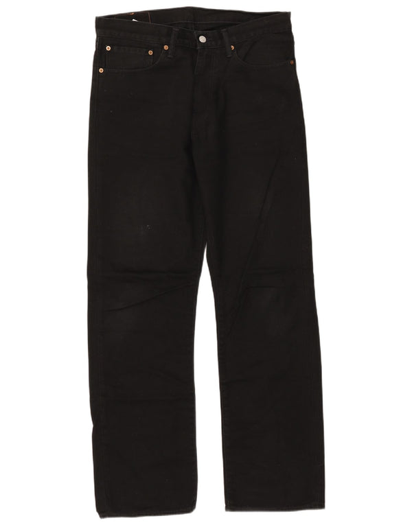 Calça jeans masculina Levi's 751 Straight W34 L32 algodão preto