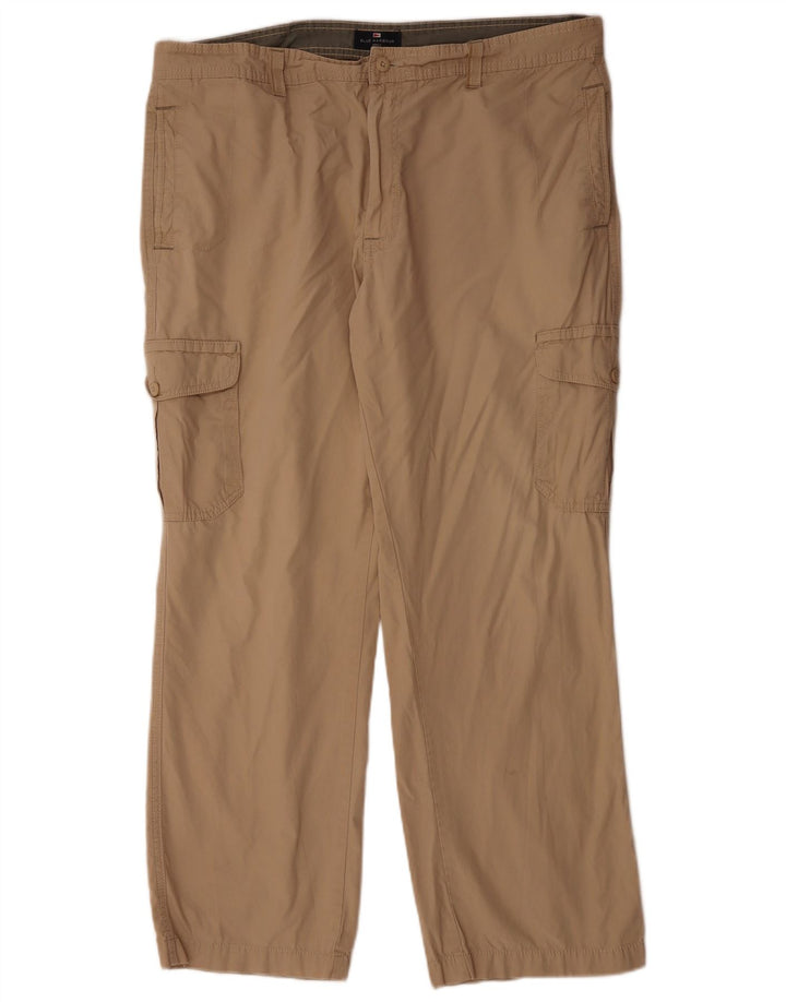 Calça cargo reta masculina MARKS & SPENCER Blue Harbor W40 L31 bege