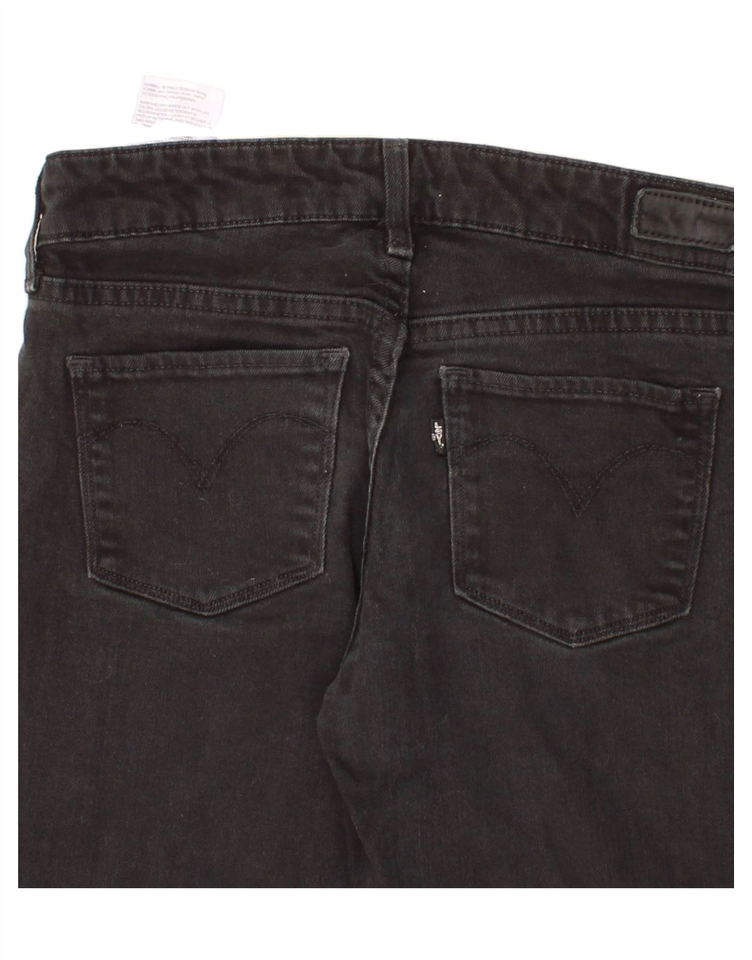 LEVI'S Womens Slight Curve Slim Jeans W25 L26  Black Cotton Vintage Levi's and Second-Hand Levi's from Messina Hembry 