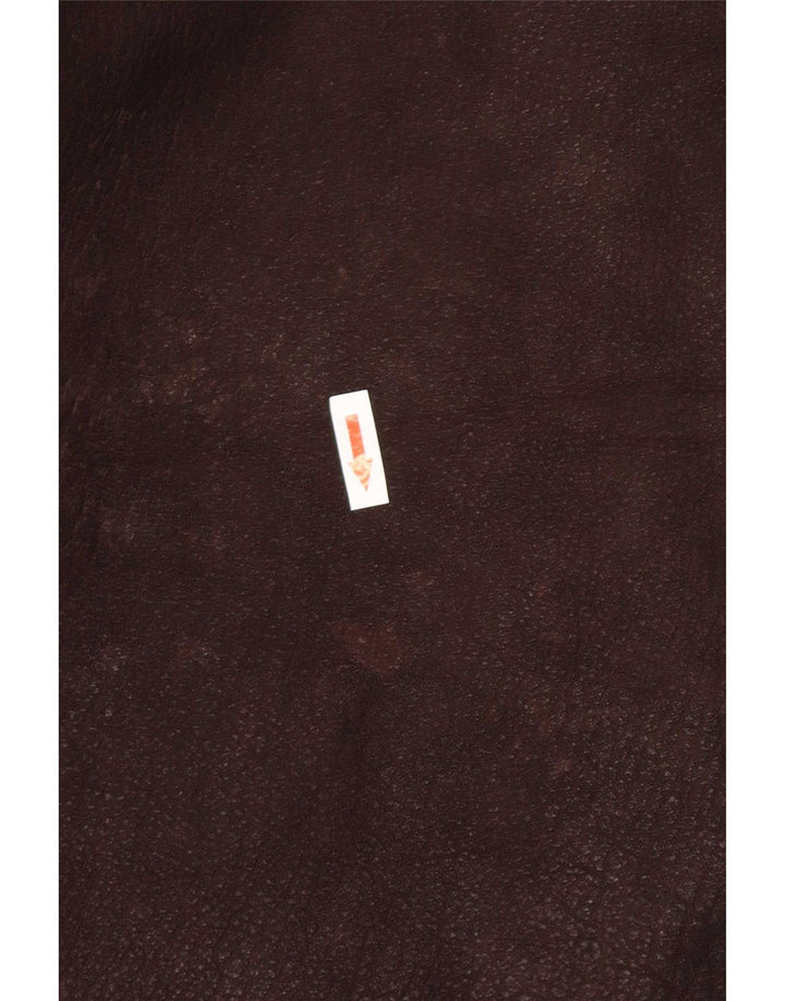 Jaqueta de couro masculina vintage UK 38 couro marrom médio