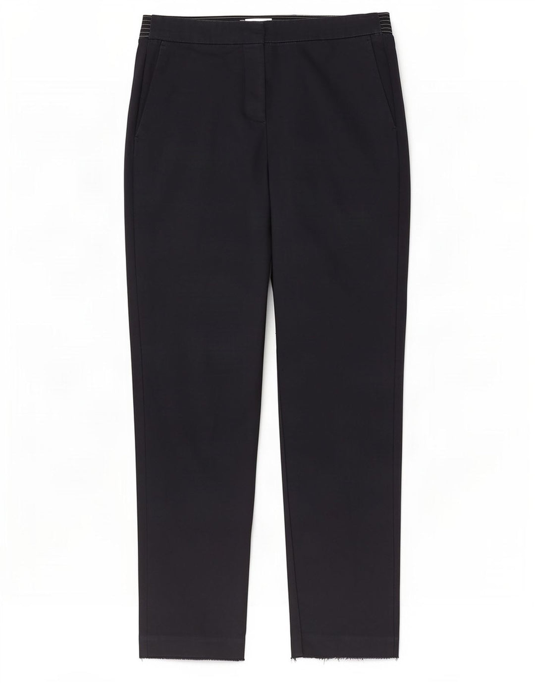 Calça Chino reta feminina Zara médio W28 L27 azul marinho