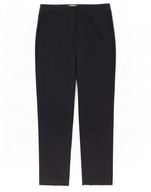 Calça Chino reta feminina Zara médio W28 L27 azul marinho