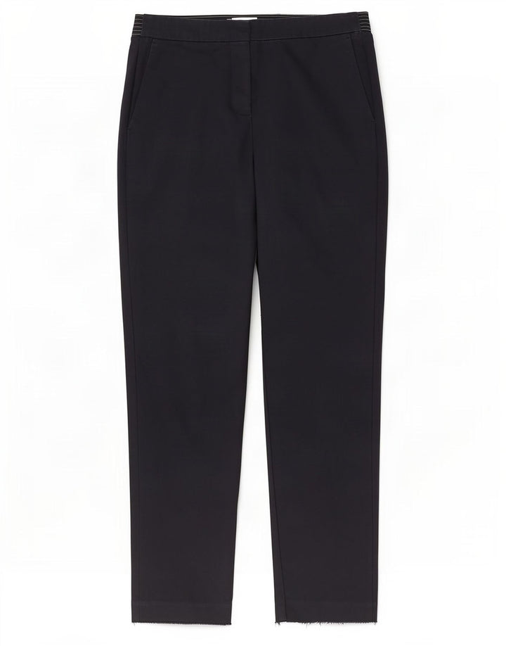 Calça Chino reta feminina Zara médio W28 L27 azul marinho