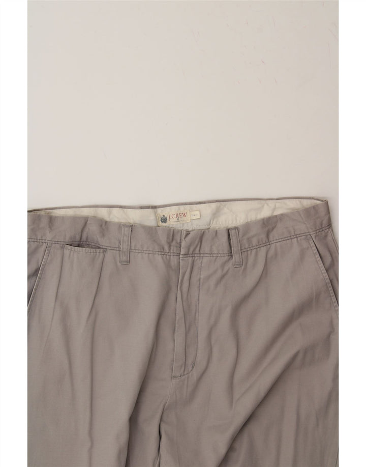 J. CREW Mens Classic Fit Chino Trousers W35 L32 Grey Cotton Vintage J. Crew and Second-Hand J. Crew from Messina Hembry 