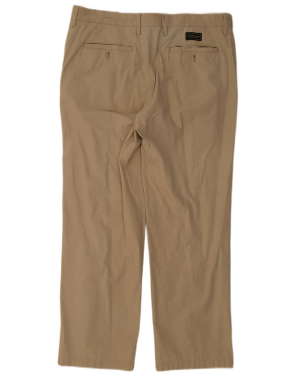Marlboro Classics Masculino Calça Chino Reta EU 54 2XL W42 L28 Bege