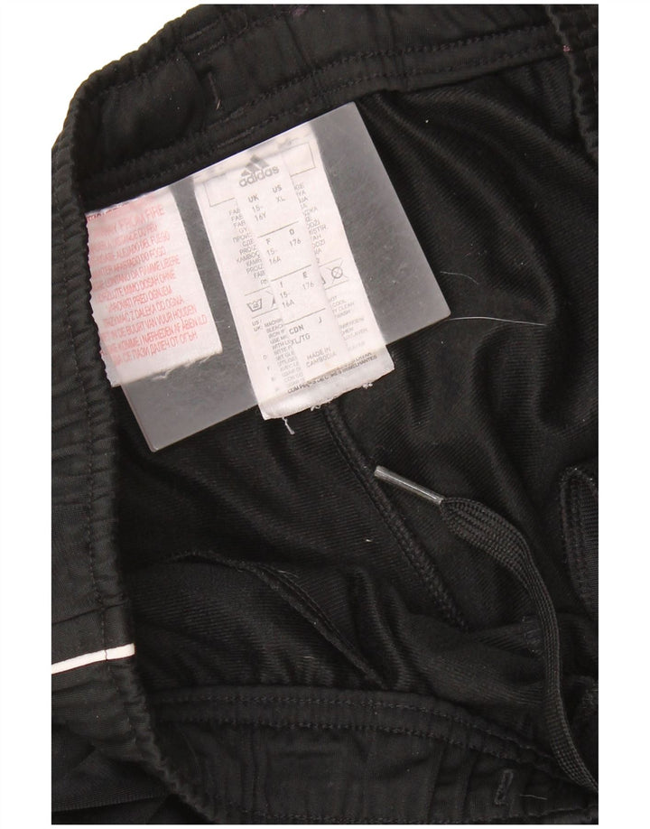 Calças de treino Adidas meninas joggers 15-16 anos preto poliéster