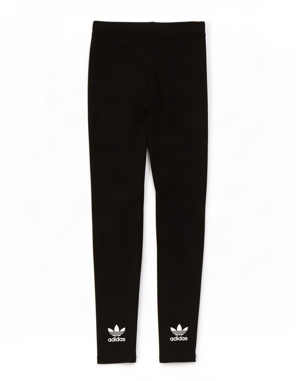 Leggings Adidas Femininas UK 10 Pequenas Poliéster Preto