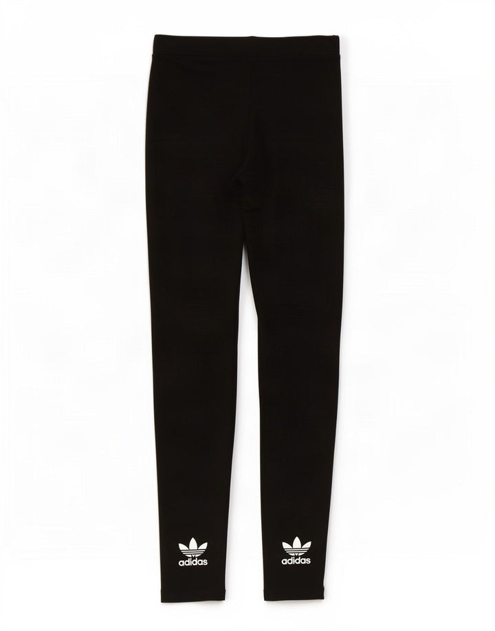 Leggings Adidas Femininas UK 10 Pequenas Poliéster Preto