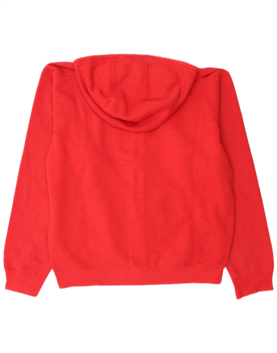 Suéter masculino com capuz e zíper gráfico RUSSELL ATLÉTICO grande de algodão vermelho