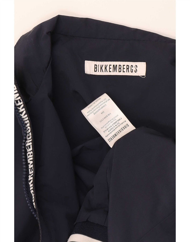 Jaqueta bomber masculina Bikkembergs 9-10 anos azul marinho poliéster colorblock