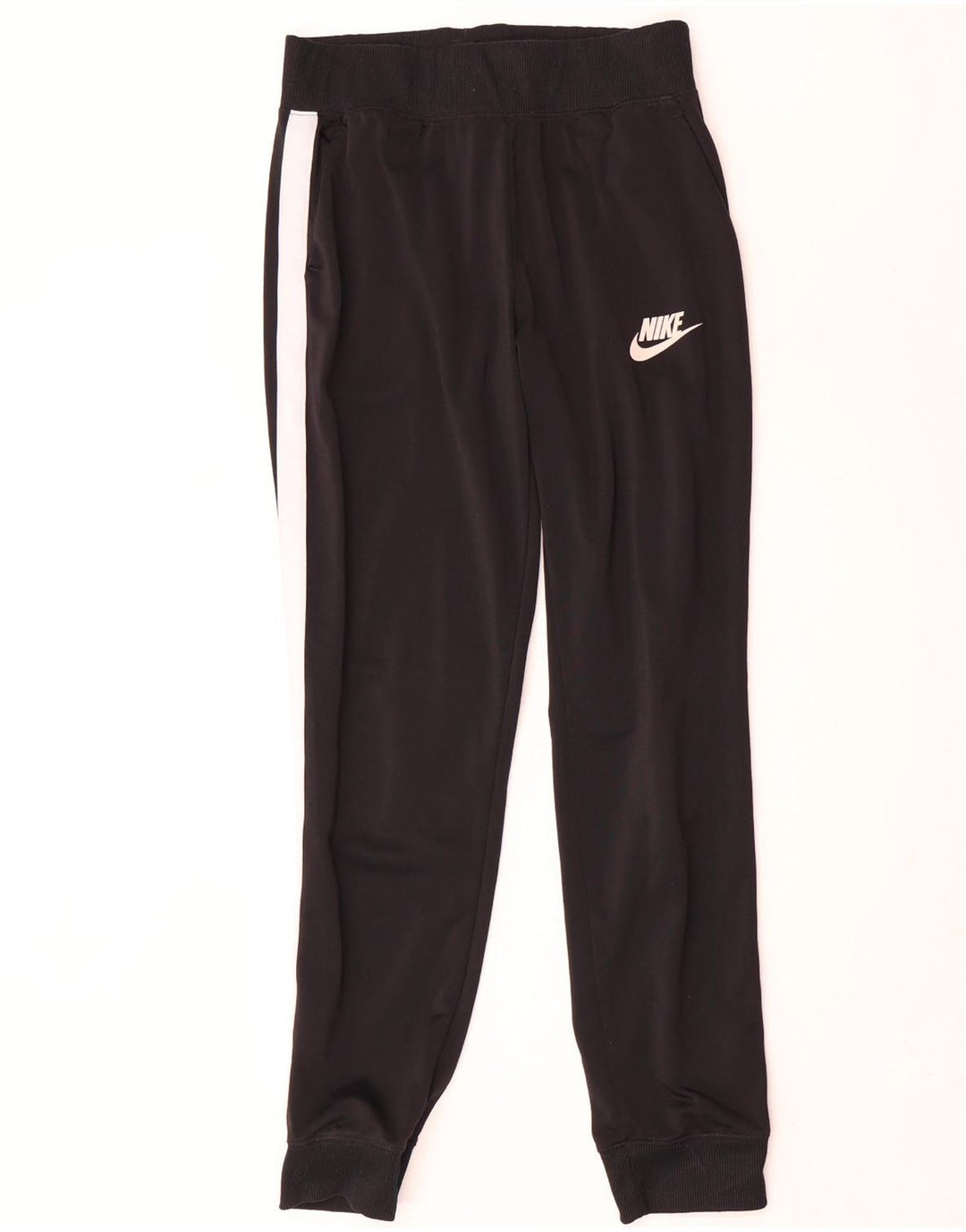 Calça de treino masculina Nike Joggers médio preto colorblock poliéster