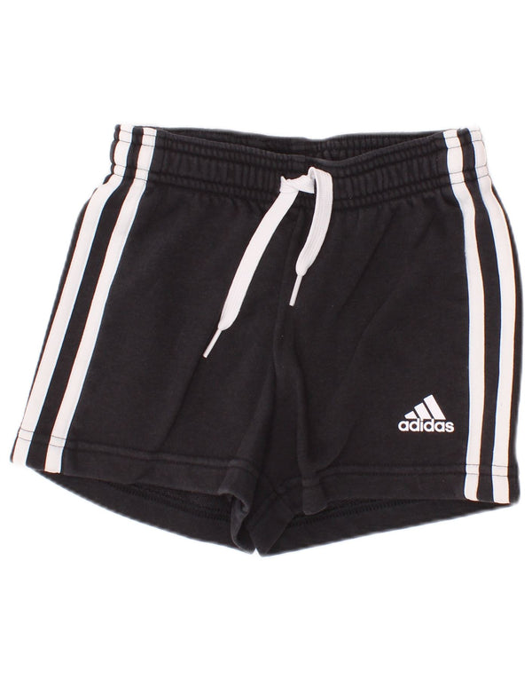 Shorts esportivos femininos Adidas 5-6 anos algodão preto