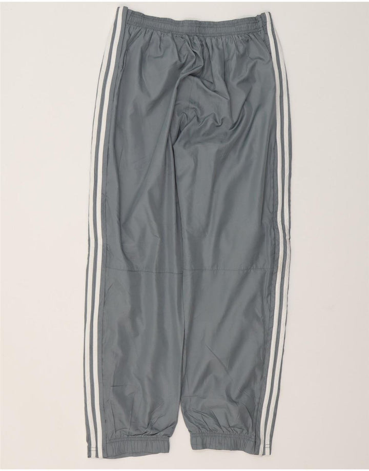 ADIDAS Calças de treino femininas Joggers UK 14 Grande Cinza Poliéster
