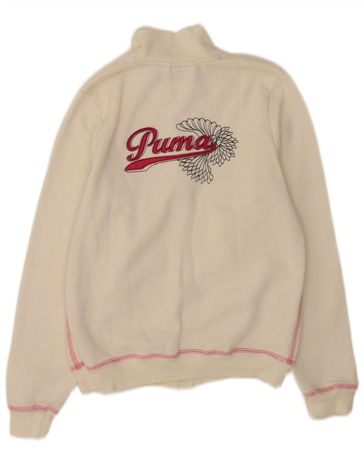 Jaqueta feminina Puma Graphic Tracksuit 11-12 anos branco