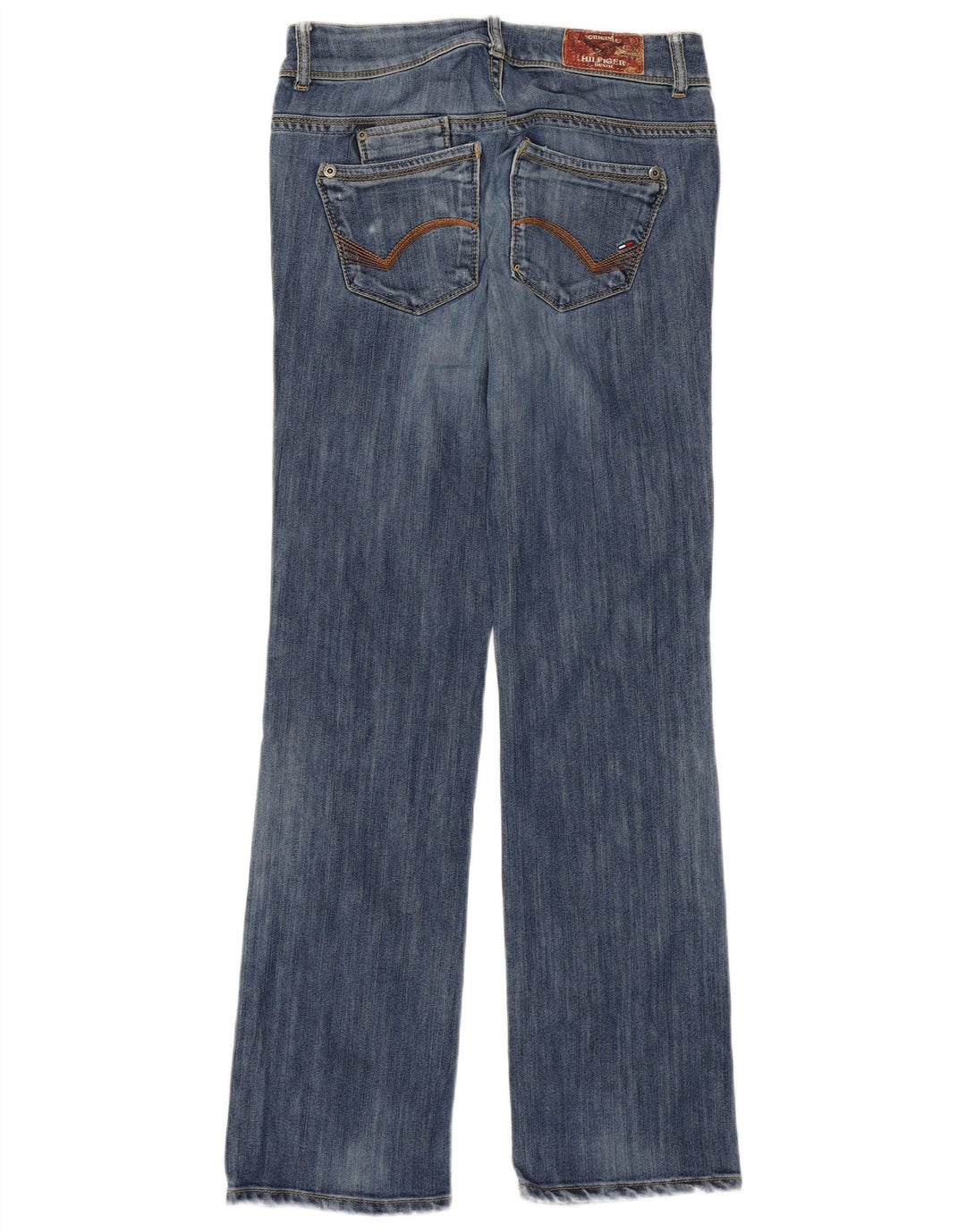 Jeans Tommy Hilfiger feminino Ruby cintura baixa reta W29 L32 algodão azul