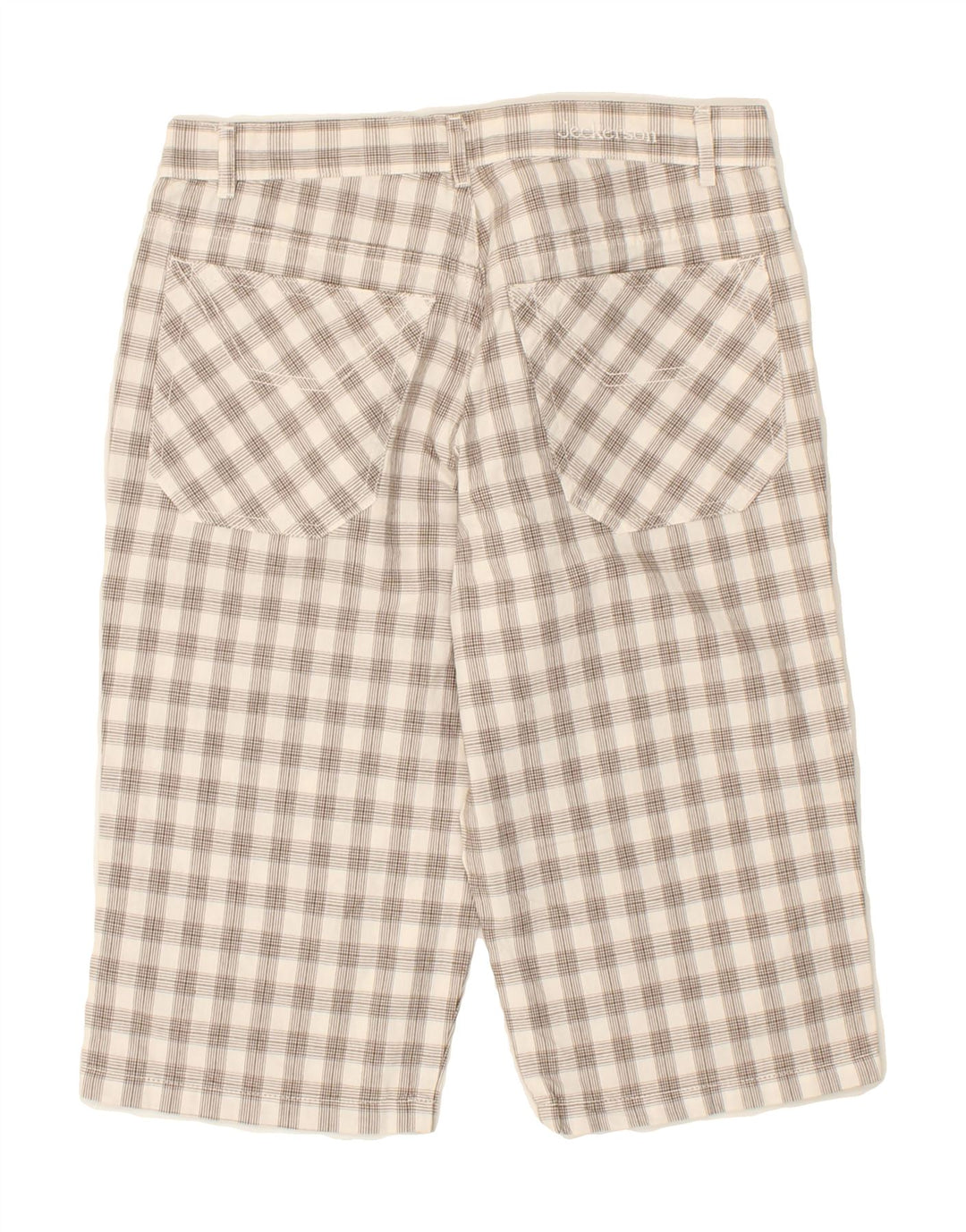 JECKERSON Womens Bermuda Shorts W29 Medium  Grey Check Cotton Vintage Jeckerson and Second-Hand Jeckerson from Messina Hembry 