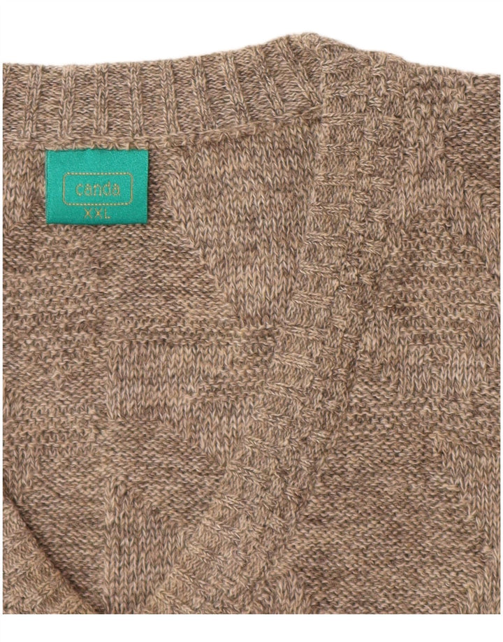 Canda Mens Colete Regata 2XL Bege Acrílico