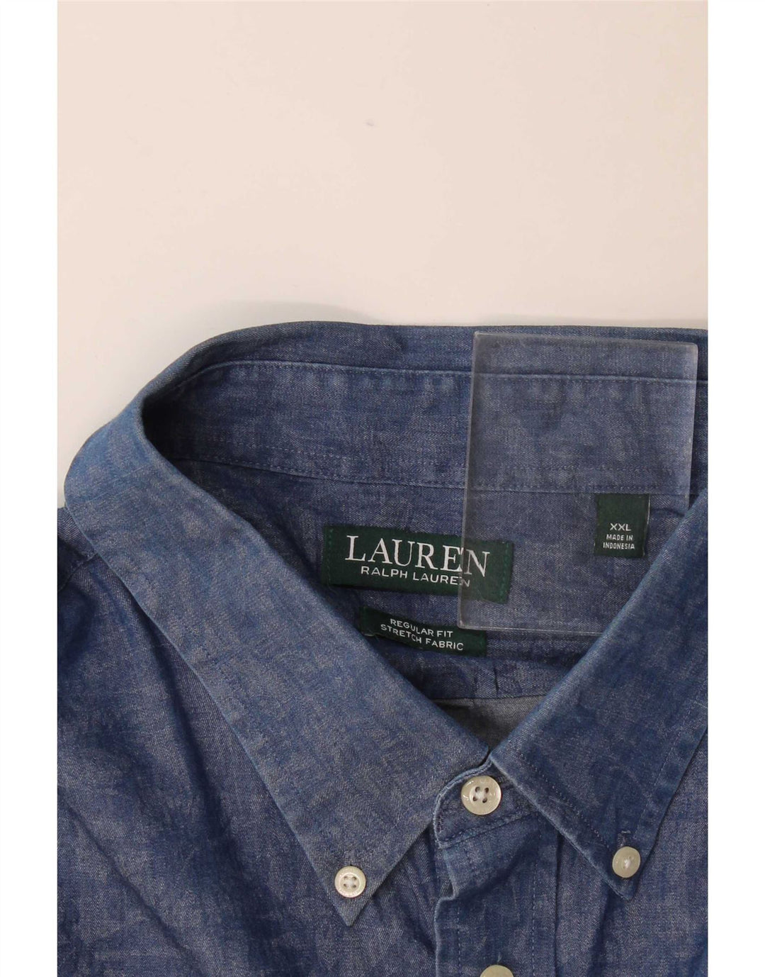 Ralph Lauren Camisa masculina regular fit 2XL azul marinho floral elastano