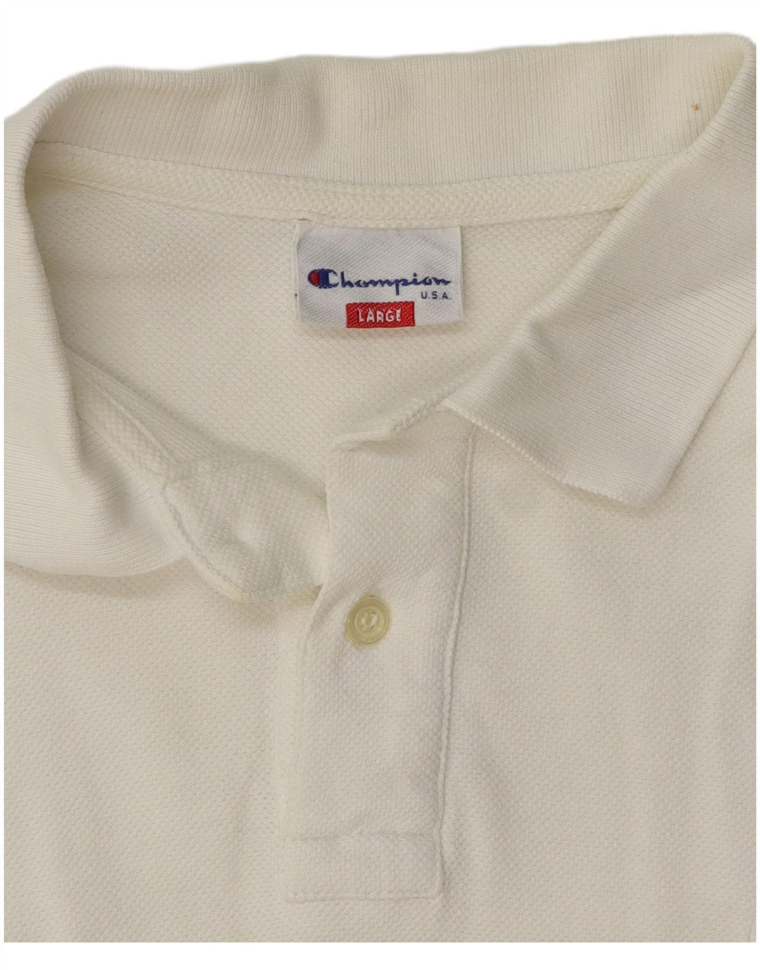 Camisa polo feminina Champion UK 14 grande branca