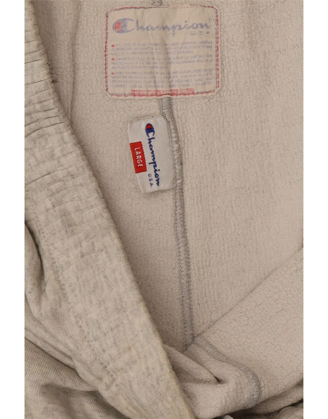 Calça de treino masculina CHAMPION grande algodão cinza