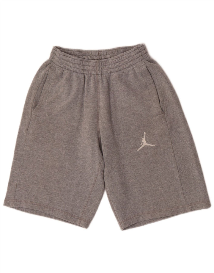 Jordan Mens Sport Shorts Pequeno Algodão Cinza