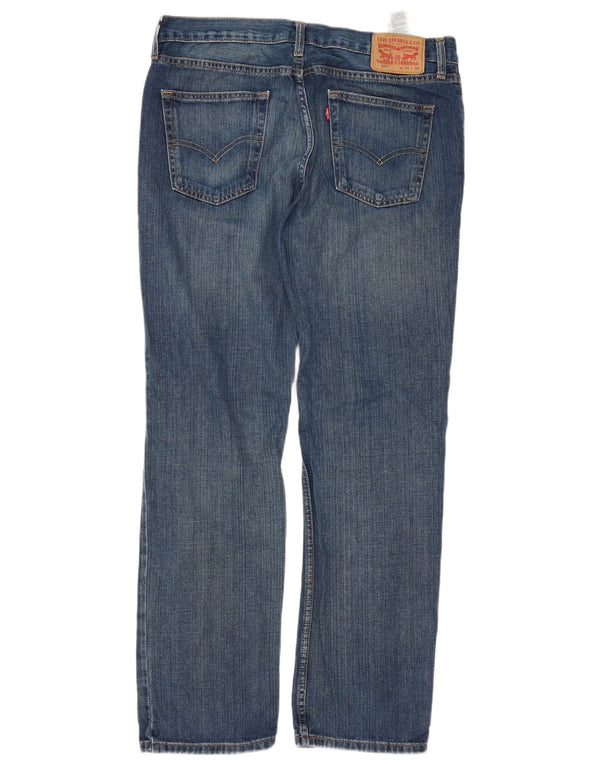 Levi's Masculino 514 Straight Jeans W34 L32 Azul Algodão