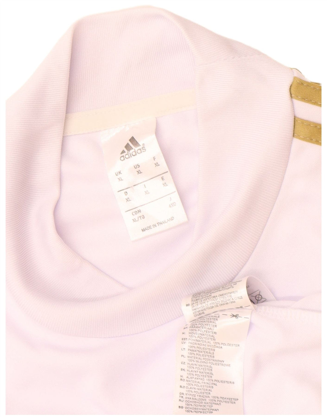 Adidas Mens Real Madrid Top Manga Longa XL Branco Poliéster