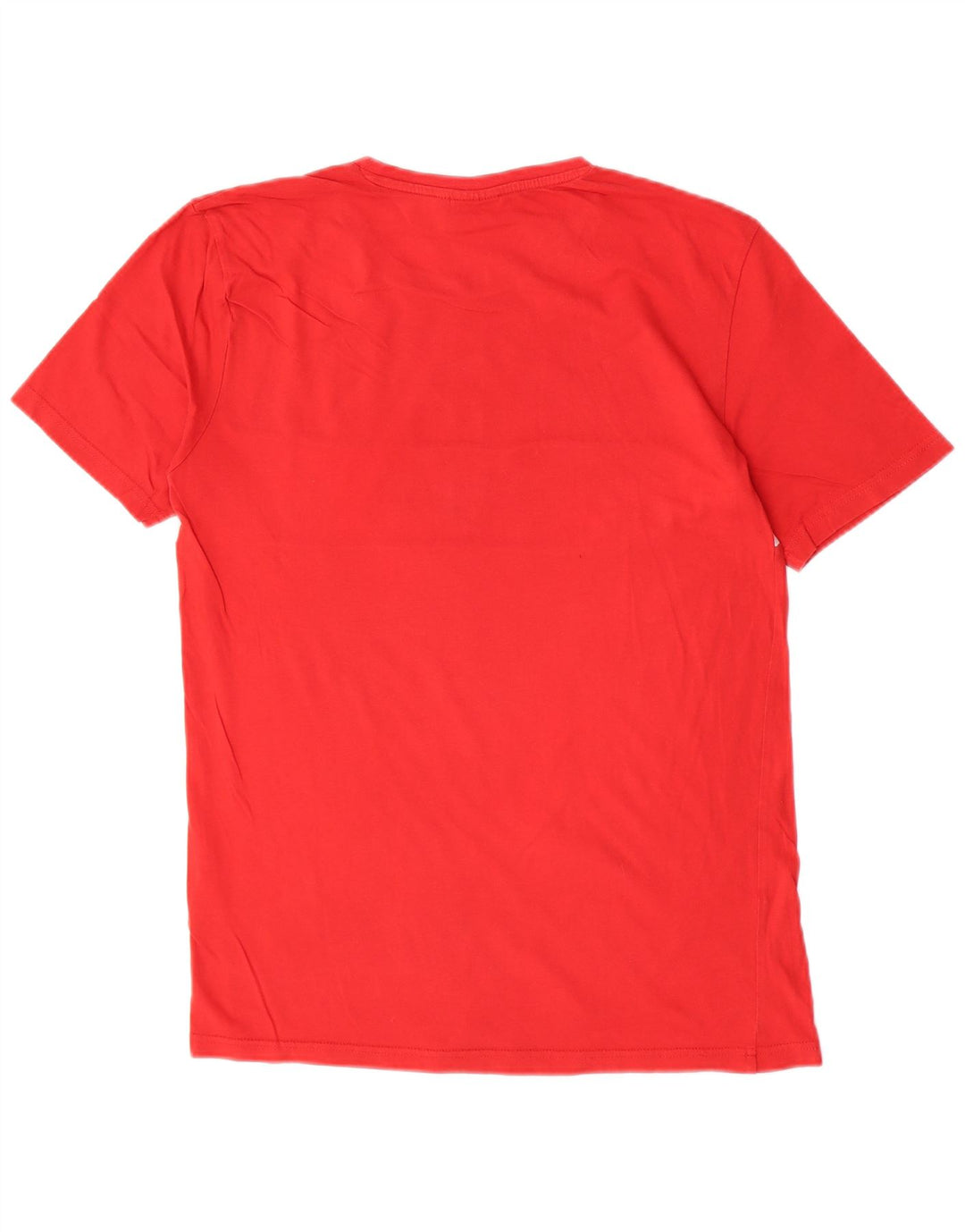 Camiseta masculina Fila Graphic Top médio vermelho algodão colorblock