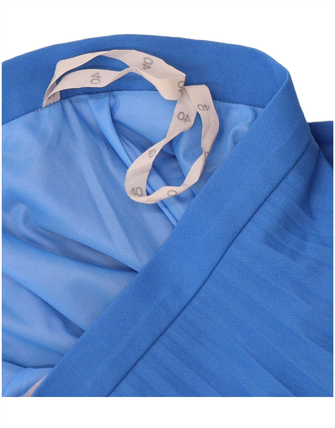 Saia plissada feminina VINTAGE IT 40 pequena W26 azul