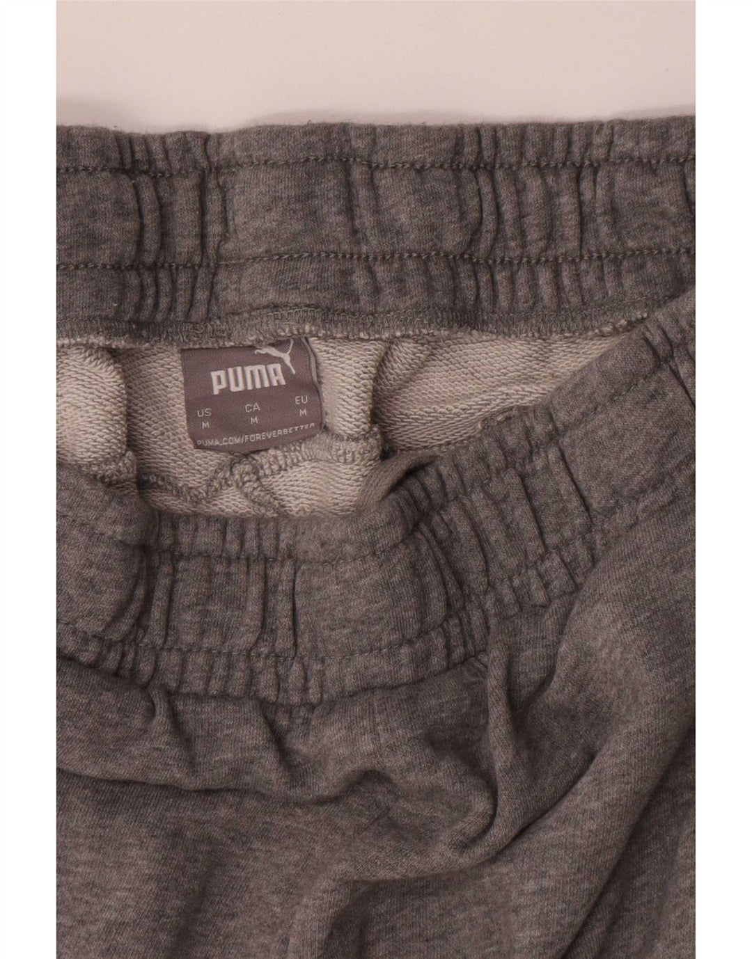 Shorts esportivos masculinos Puma médio cinza algodão
